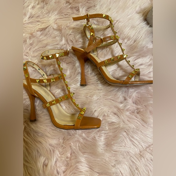 Studded Ankle Strap Sandals - Picture 4 of 13